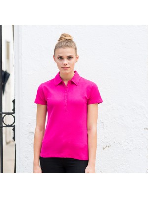 Plain Women's short sleeve stretch polo Sf 200 GSM